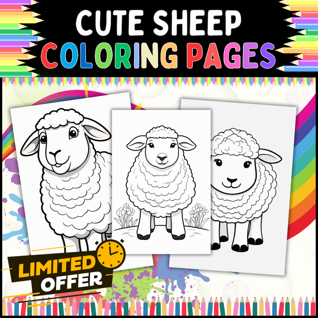 Sheep coloring pages for classroom preschool grades st