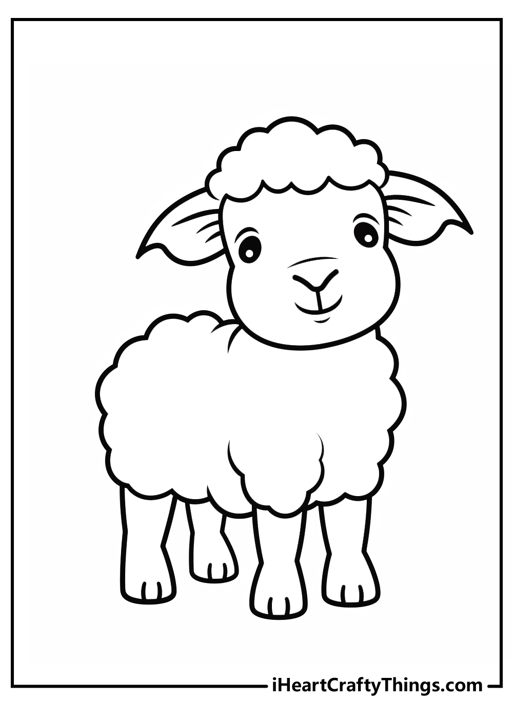 Sheep coloring pages free printables