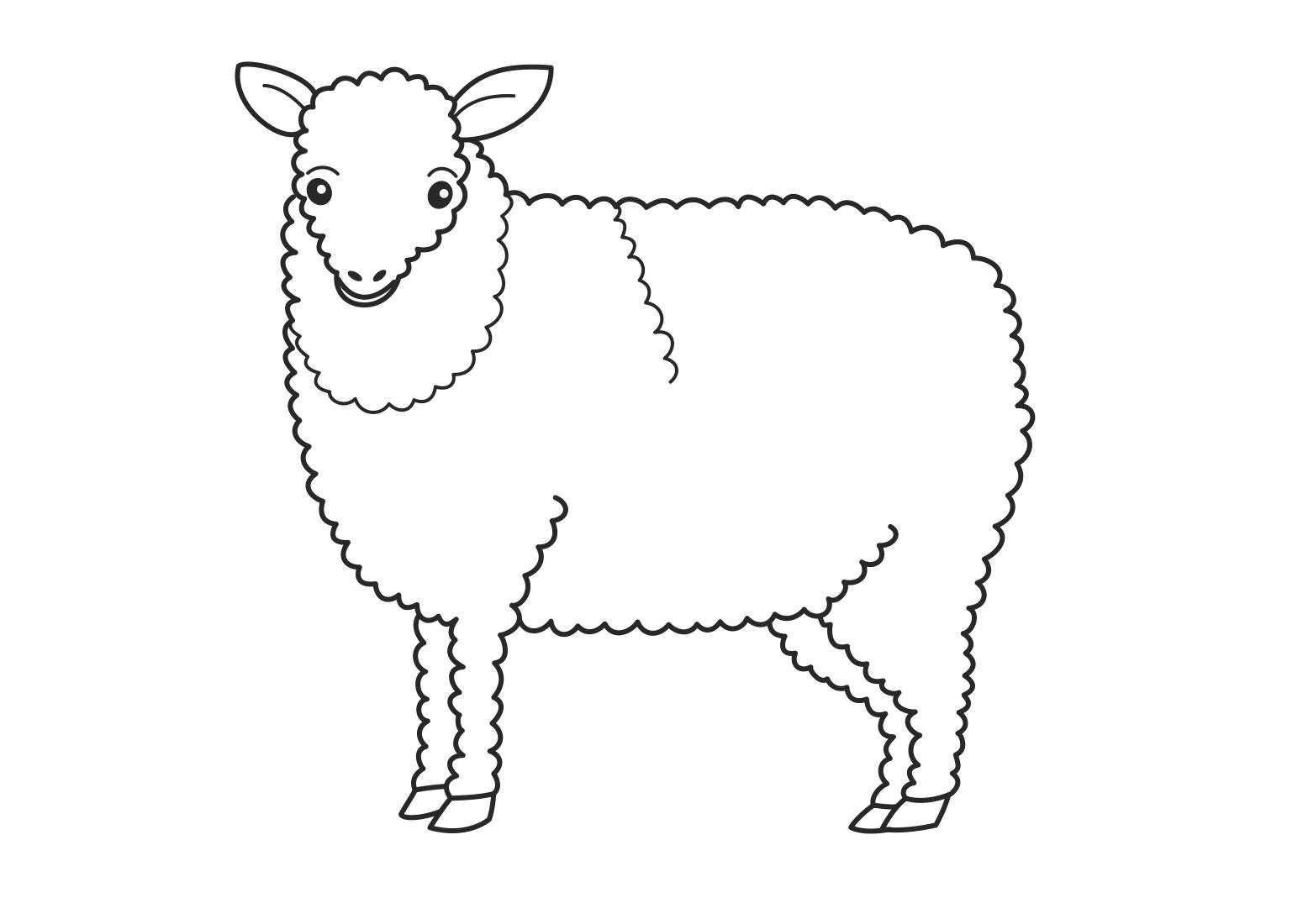 Free printable sheep coloring pages for kids