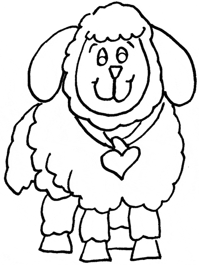 Sheep coloring page