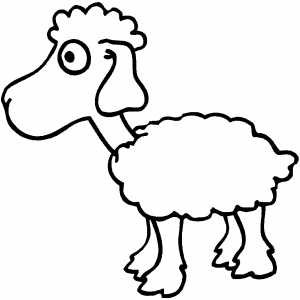 Sheep coloring page