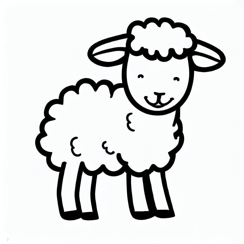 Lamb coloring pages