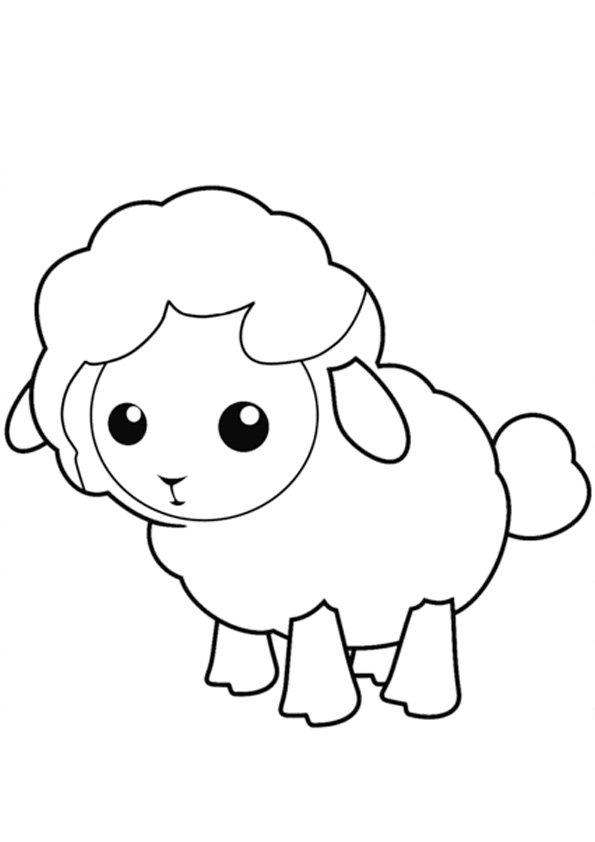 Coloring pages free printable baby sheep coloring pages