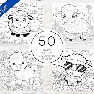 Sheep coloring page