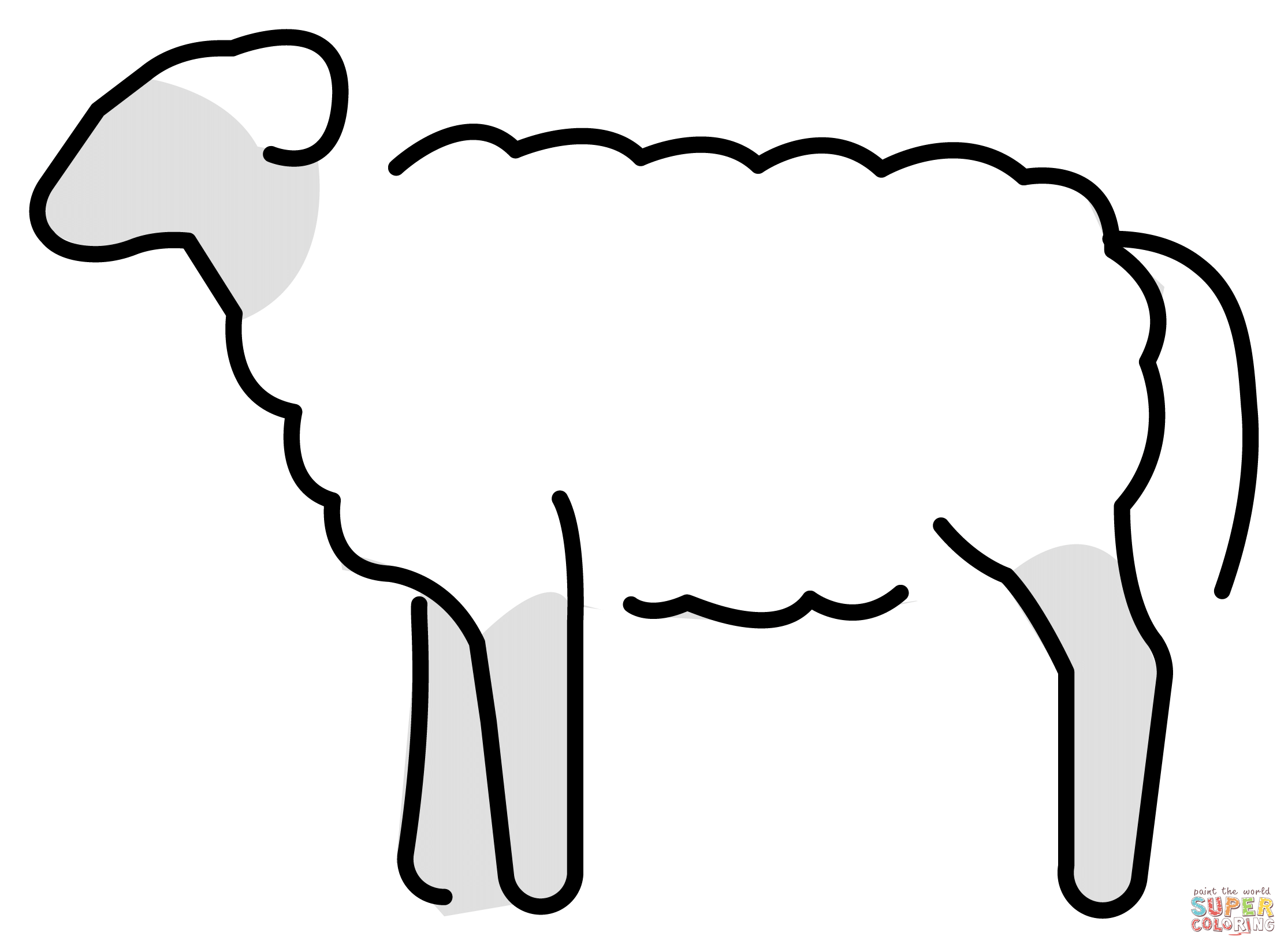 Ewe emoji coloring page free printable coloring pages