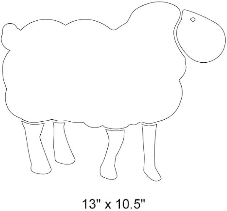 Mywonderfulwalls sheep stencil for painting sheep on the walls and furniture of a baby nursery tools home improvement