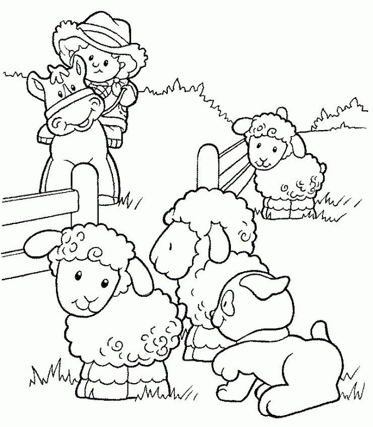 Free printable sheep coloring pages