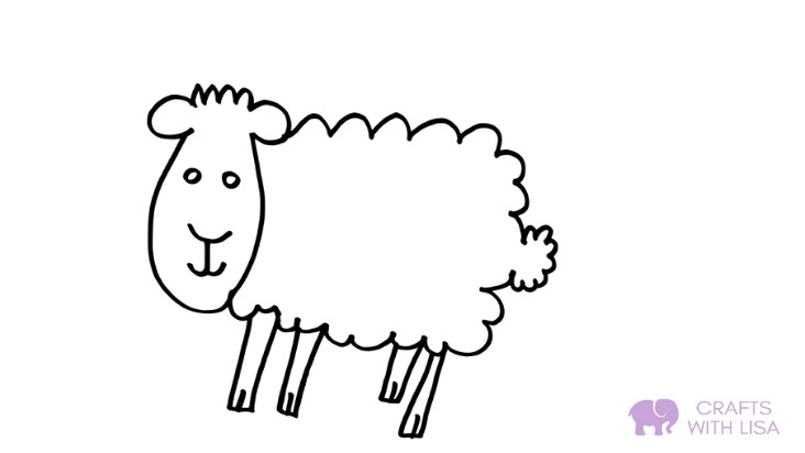 Sheep coloring page