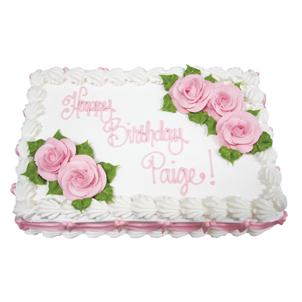 Roses swags sheet cake only â caramandas