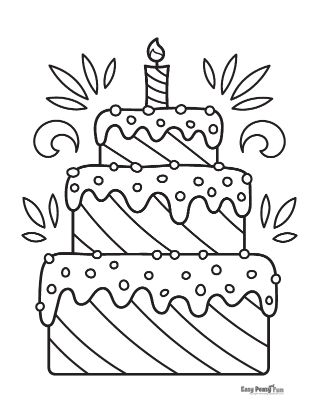 Happy birthday coloring pages â printable coloring pages