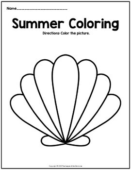 Summer coloring printable worksheets by the keeper of the memories