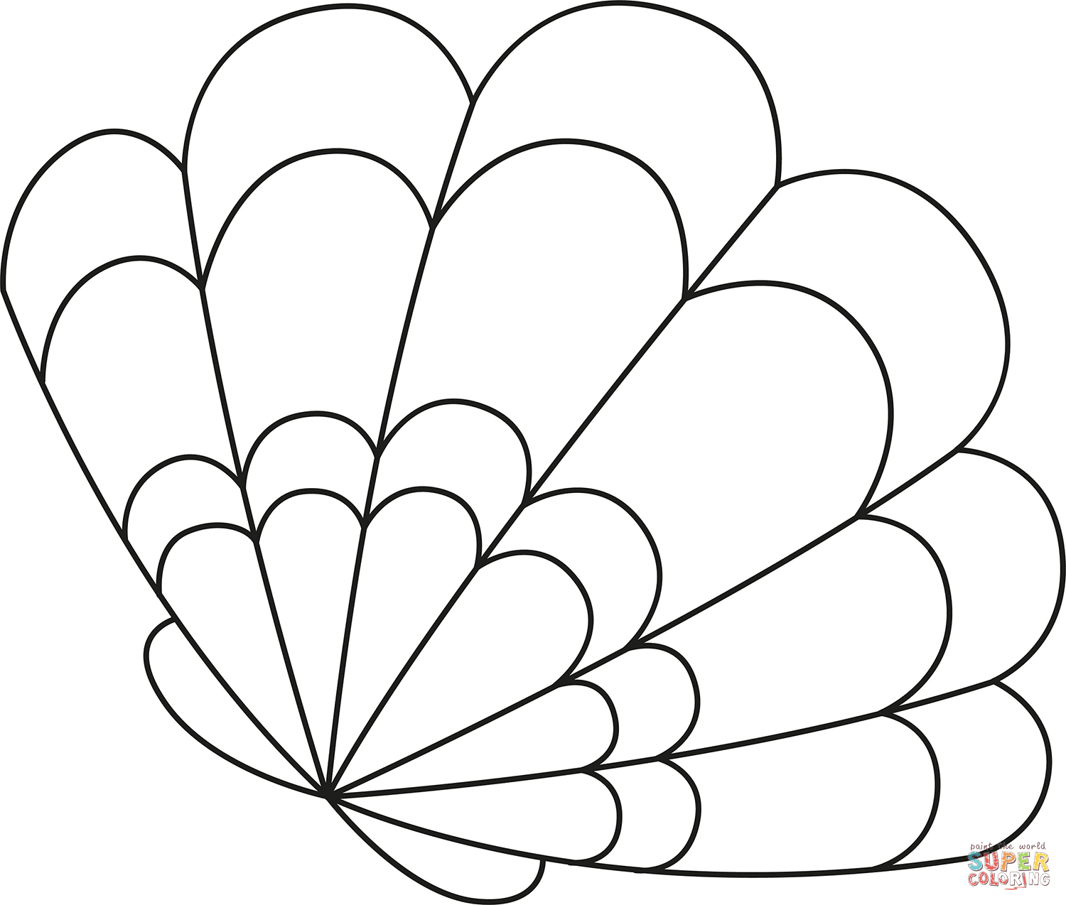 Shell coloring page free printable coloring pages