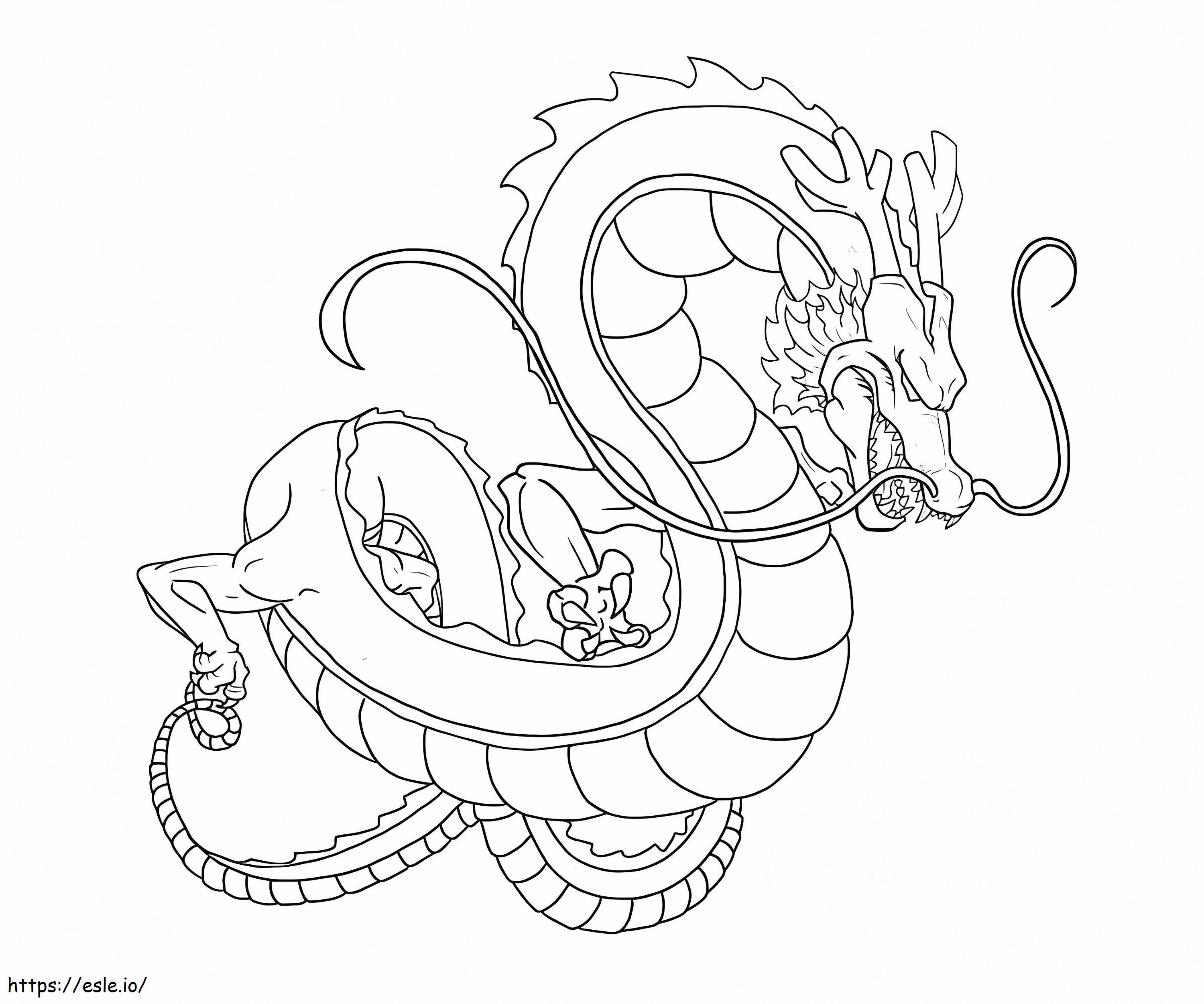 Great shenron coloring page