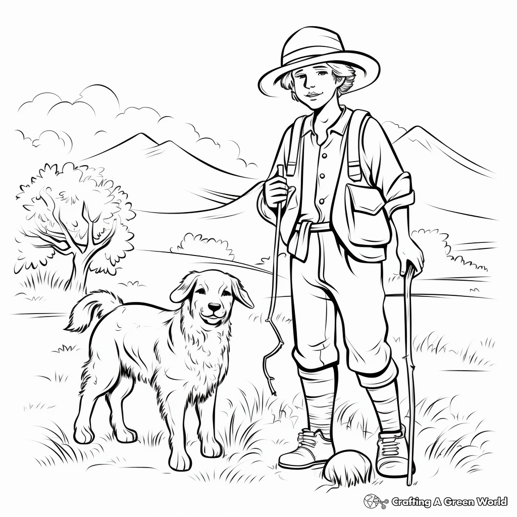 Shepherd coloring pages