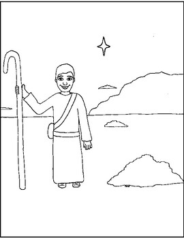 Shepherd coloring page by mr ds precal store tpt