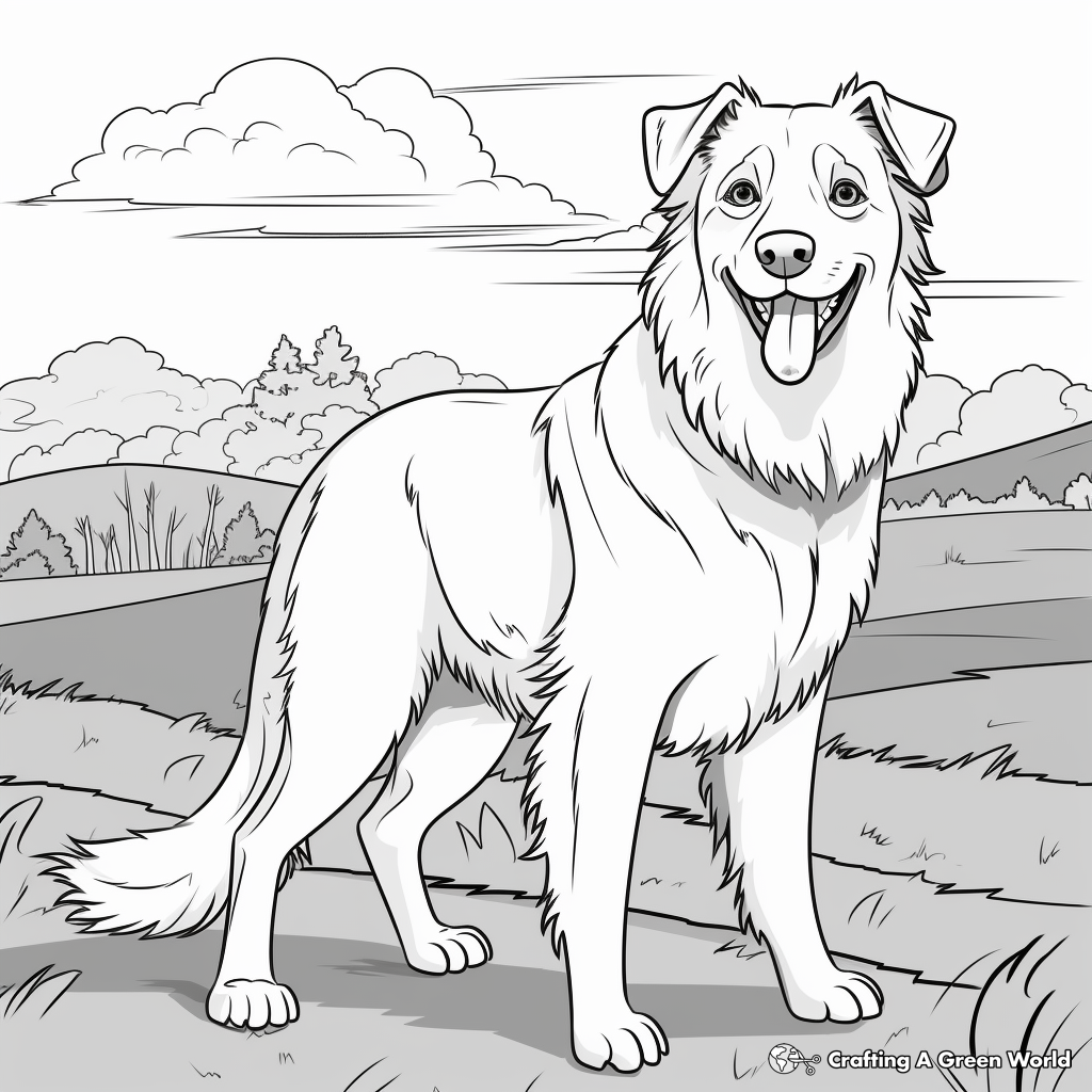 Australian shepherd coloring pages