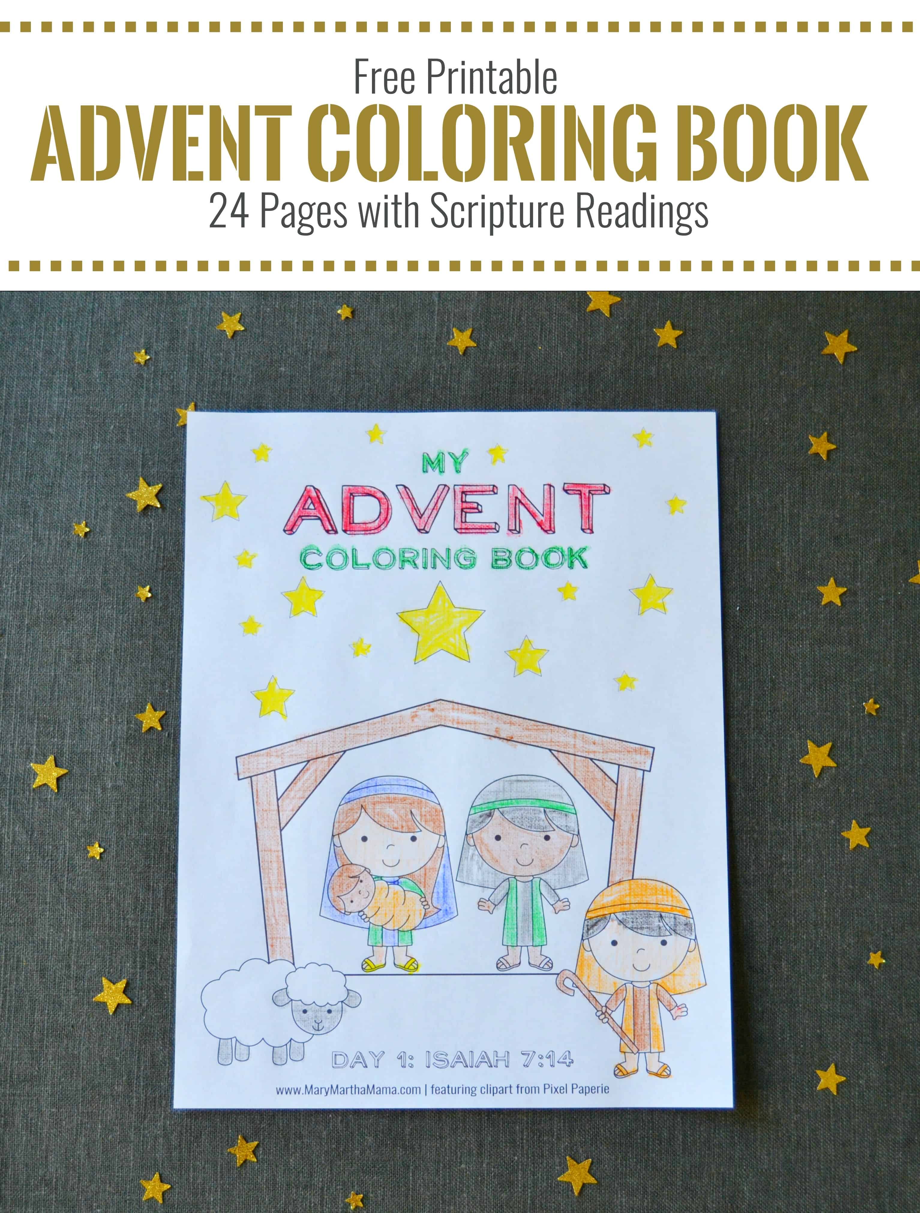 Advent coloring pages free printable pages for kids â mary martha mama