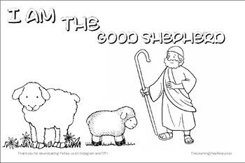 Jesus is the good shepherd coloring page activity the good shepherd carnival games for kids jesus