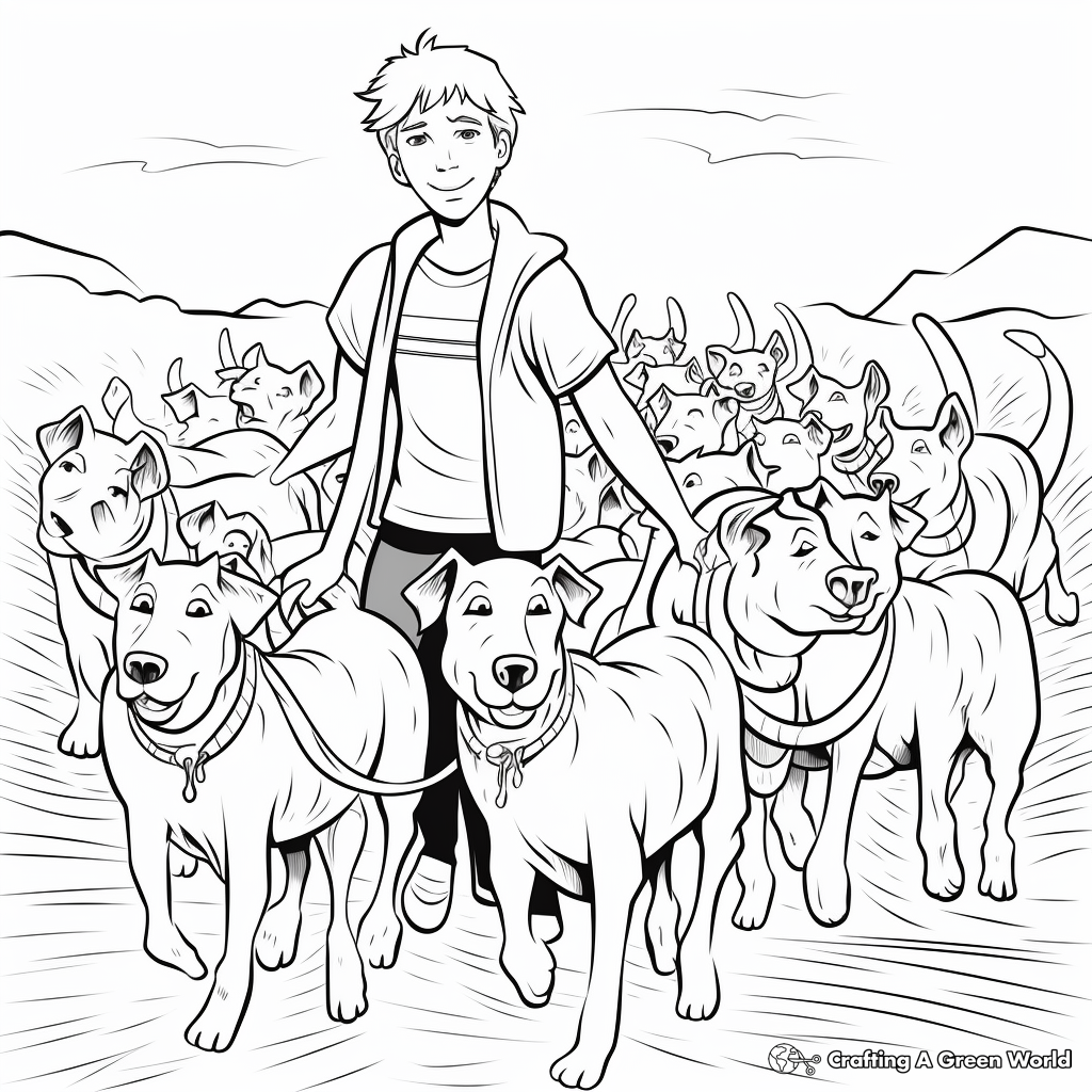 Shepherd coloring pages