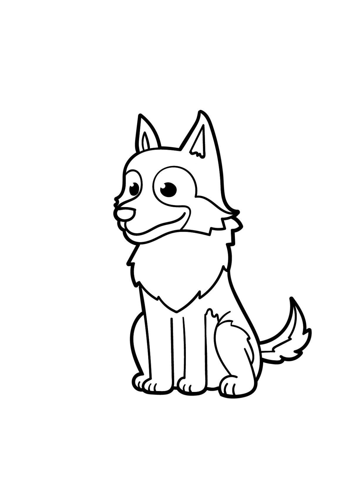 German shepherd coloring pages