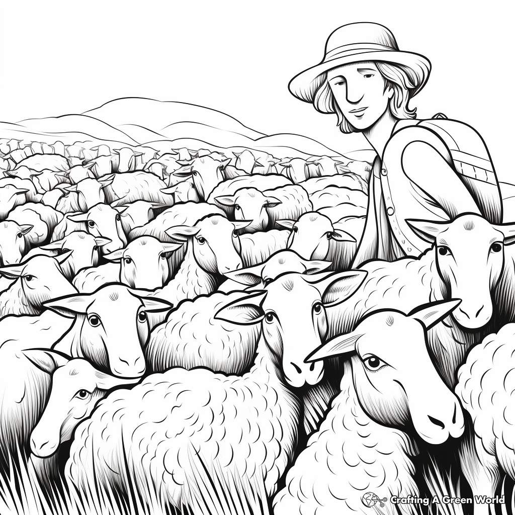 Shepherd coloring pages