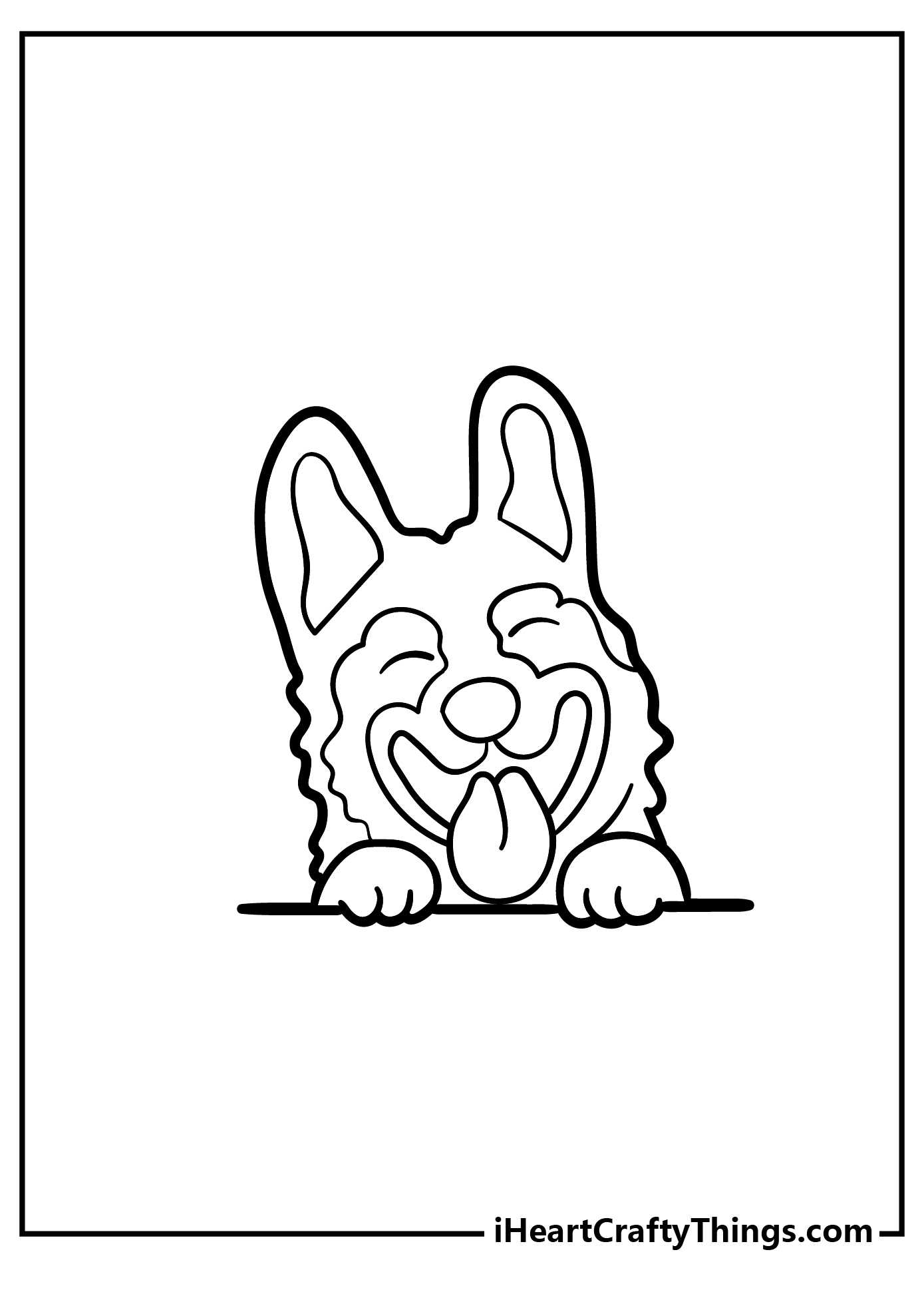 German shepherd coloring pages free printables