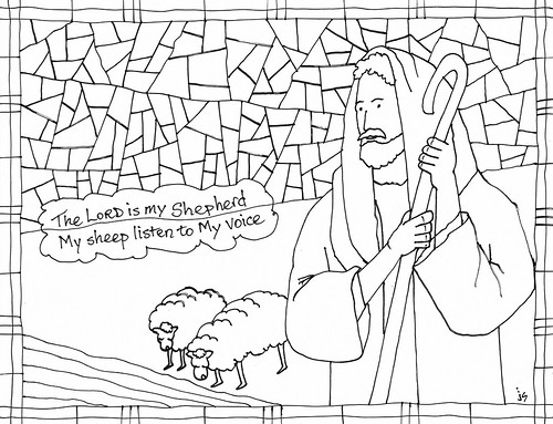 Jesus the good shepherd coloring page â stushie art