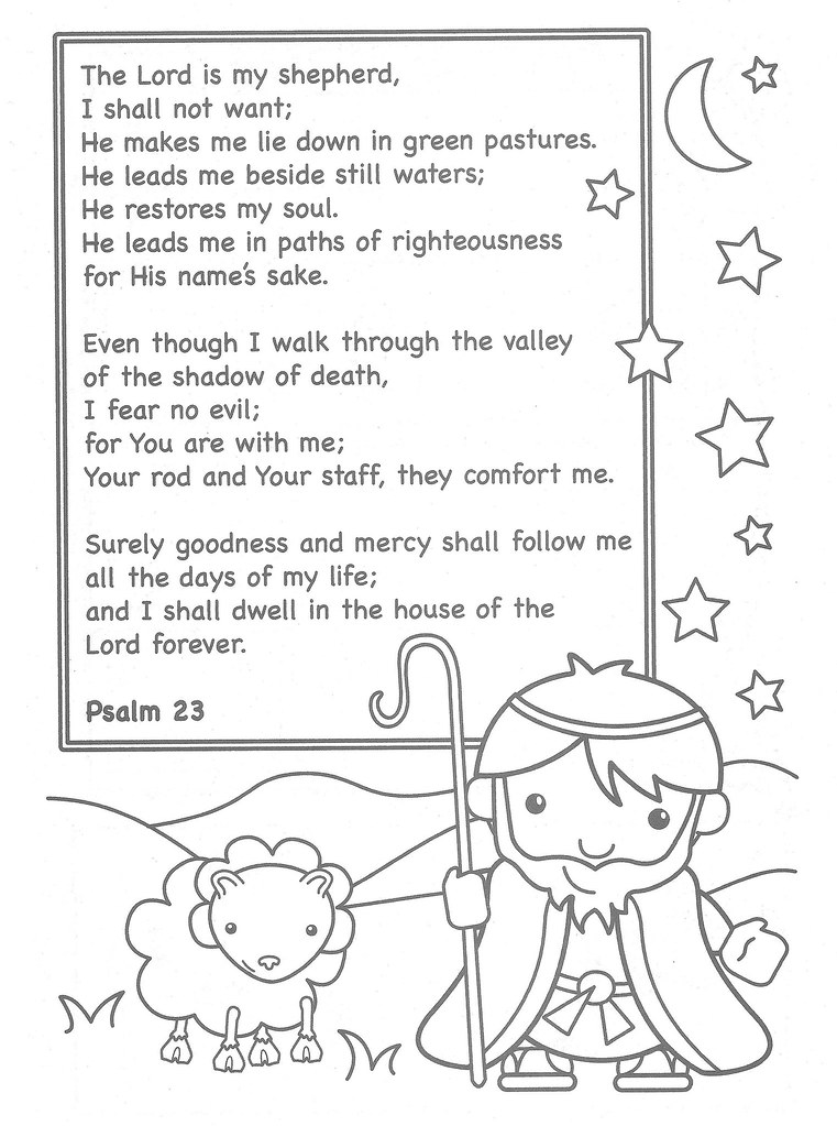 The lord is my shepherd coloring page this coloring page iâ