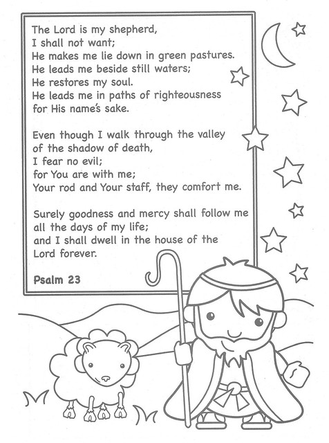 The lord is my shepherd coloring page this coloring page iâ