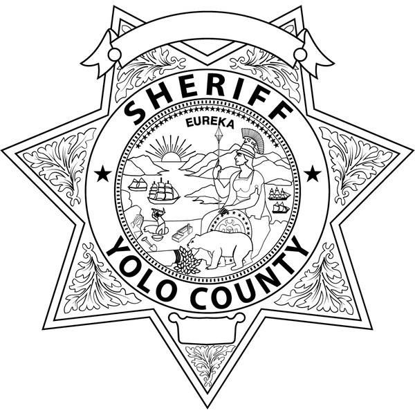 Yolo county sheriff california sheriff star badge vector ou