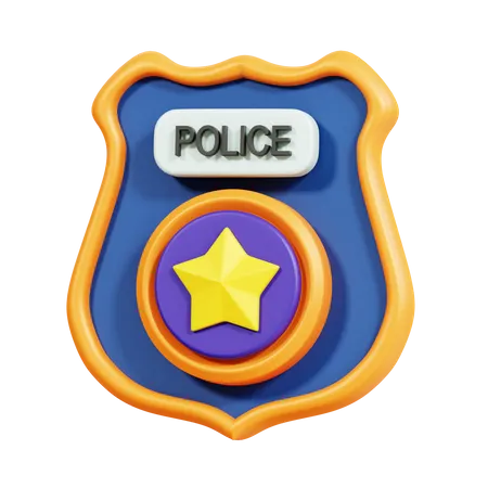 D police badge illustrations