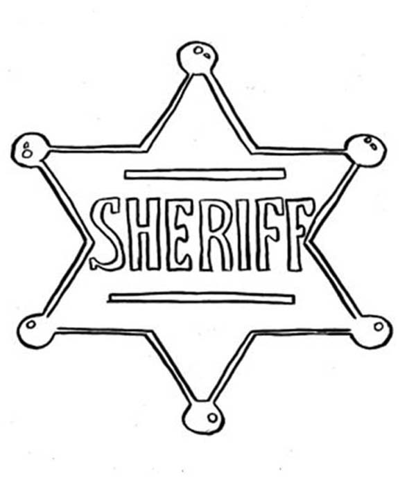 Free printable sheriff badge template