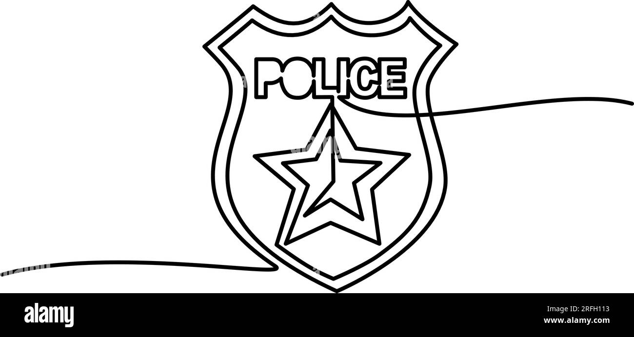 Drawing police cut out stock images pictures