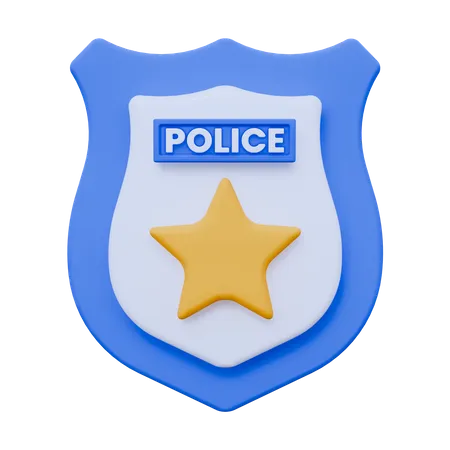 D police badge illustrations