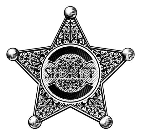 Sheriff badge cliparts stock vector and royalty free sheriff badge illustrations