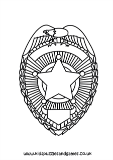 Police badge louring page