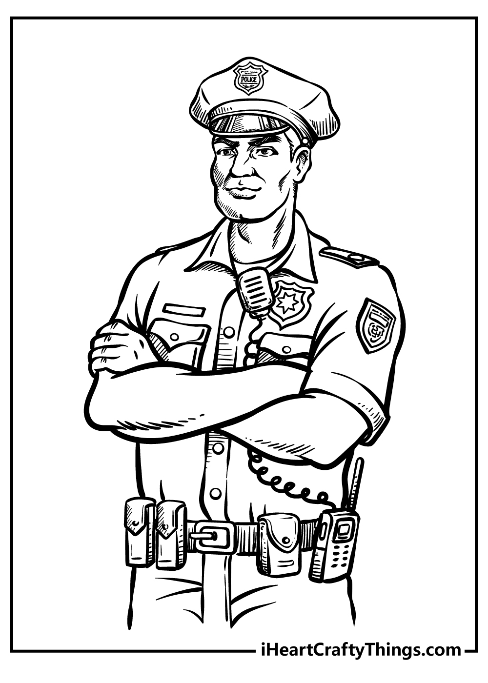 Police coloring pages free printables