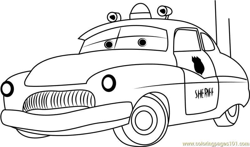 Sheriff coloring page for kids