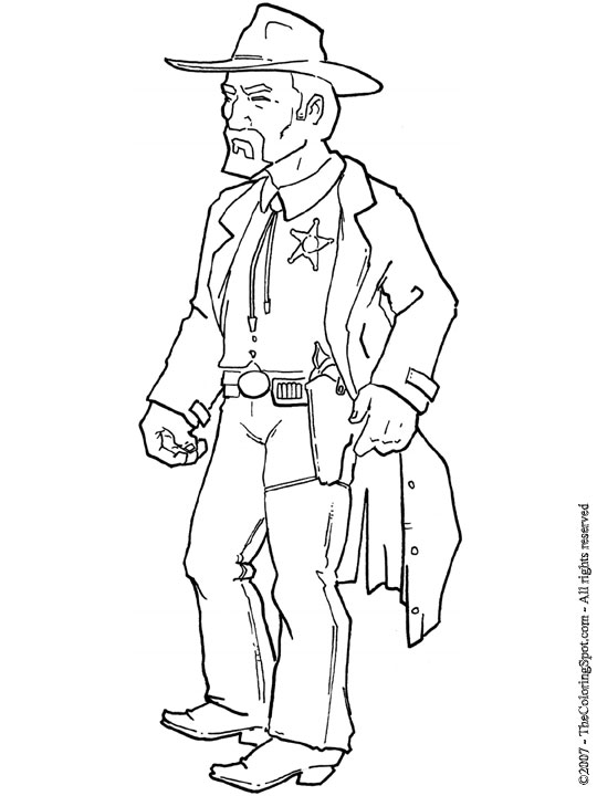 Sheriff coloring page audio stories for kids free coloring pages colouring printables