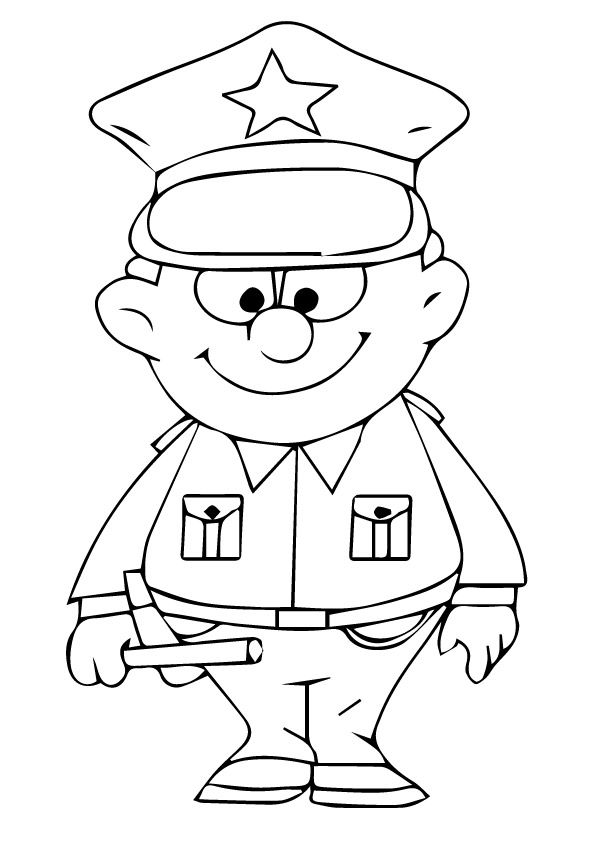 Police coloring pages