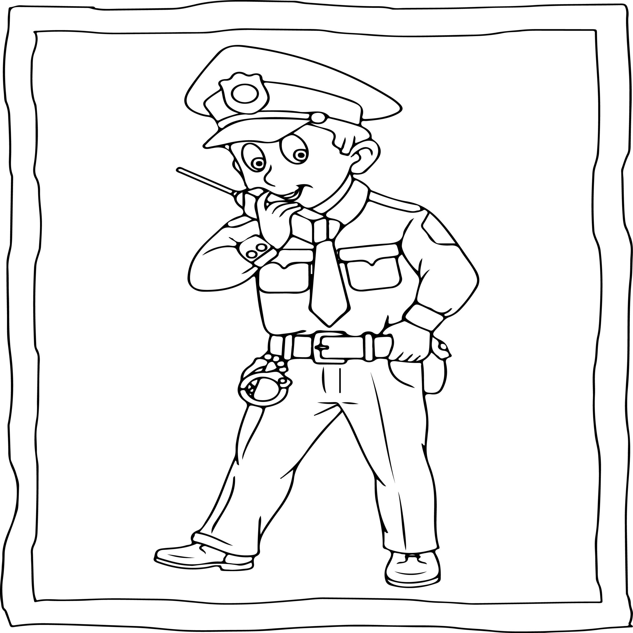 Police coloring book easy and fun police coloring pages for kids made by teachers