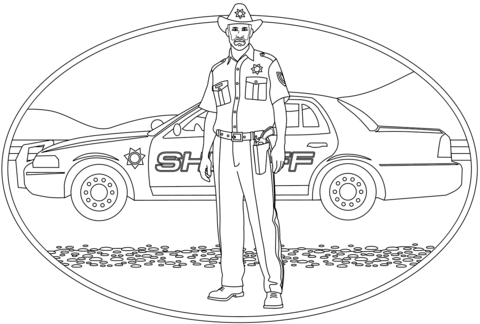 Sheriff coloring page free printable coloring pages