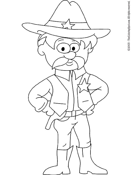 Sheriff coloring page audio stories for kids free coloring pages colouring printables