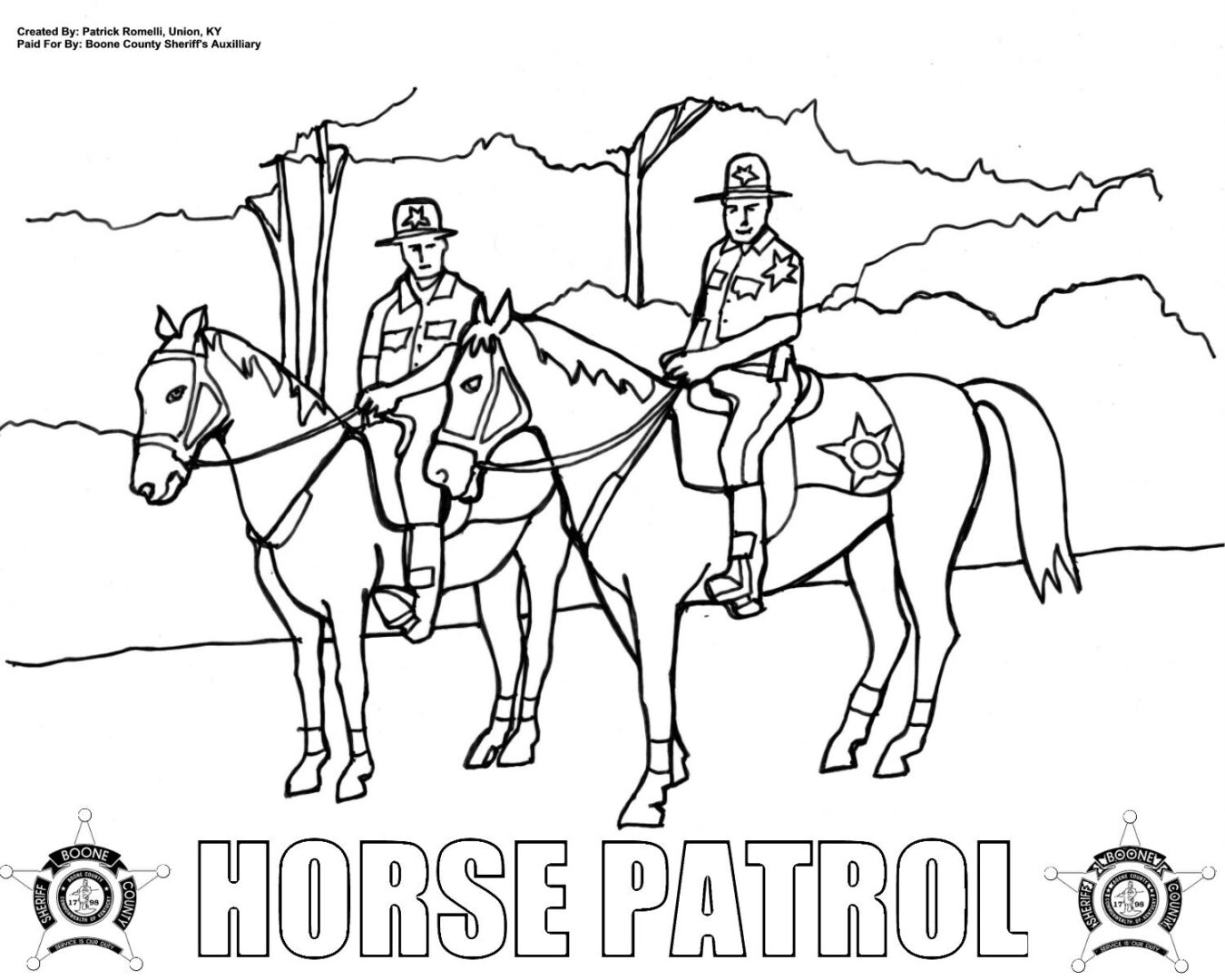 Coloring pages boone county sheriffs office