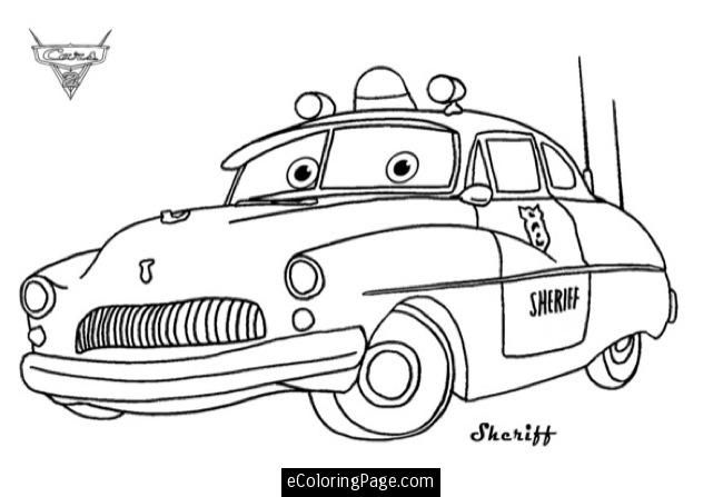 Cars printable coloring pages cars the sheriff coloring page pixar tow mater tow truckâ disney coloring pages cars coloring pages truck coloring pages