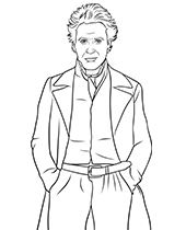 Sherlock holmes coloring page actor