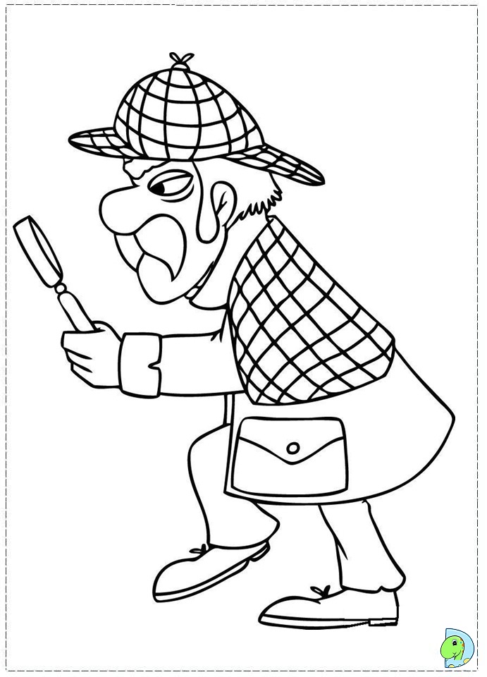 Sherlock holmes coloring page