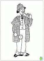 Sherlock holmes coloring pages