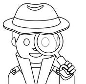 Detective coloring pages free coloring pages