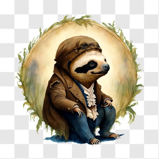 Download sloth in sherlock holmes outfit